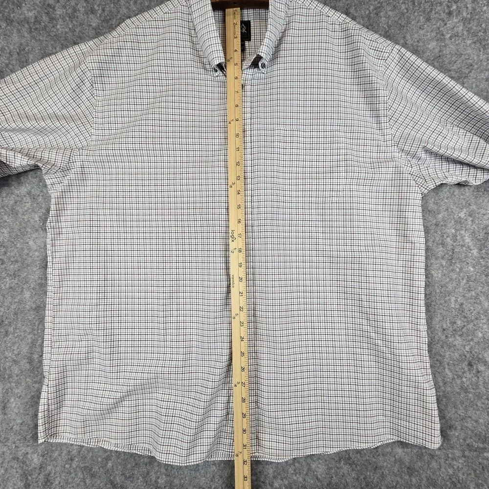 Jos A Bank Shirt Mens 2XL Tattersall Check Traveler Button Down Long Sleeve - Picture 7 of 13